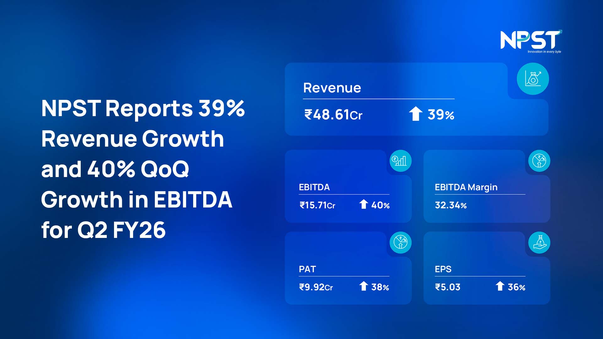 NPST Reports 39% Revenue Growth and 40% QoQ Growth in EBITDA for Q2 ...